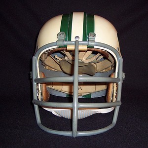 Circa 1968 69 New York Jets Game Worn Husky Helmet Painting by